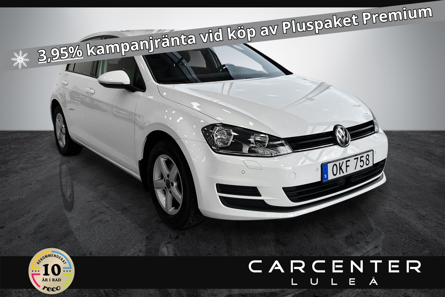 Volkswagen Golf 5-dörrar 1.2 TSI 110Hk 2017 169900:-