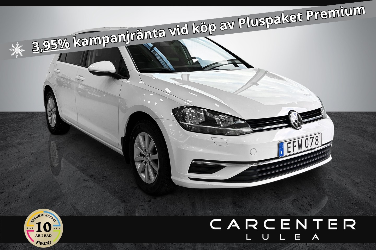 Volkswagen Golf 5-dörrar 1.0 TSI 110Hk 2018 139900:-