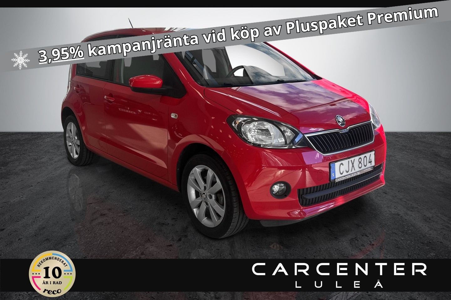 Skoda Citigo 5-dörrar 1.0 MPI Plus 60Hk 2014 69900:-